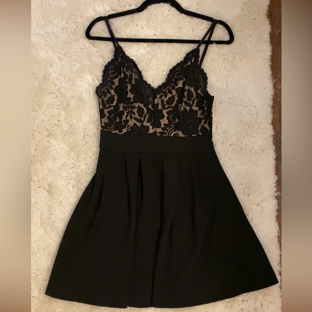 windsor midi black lace dress